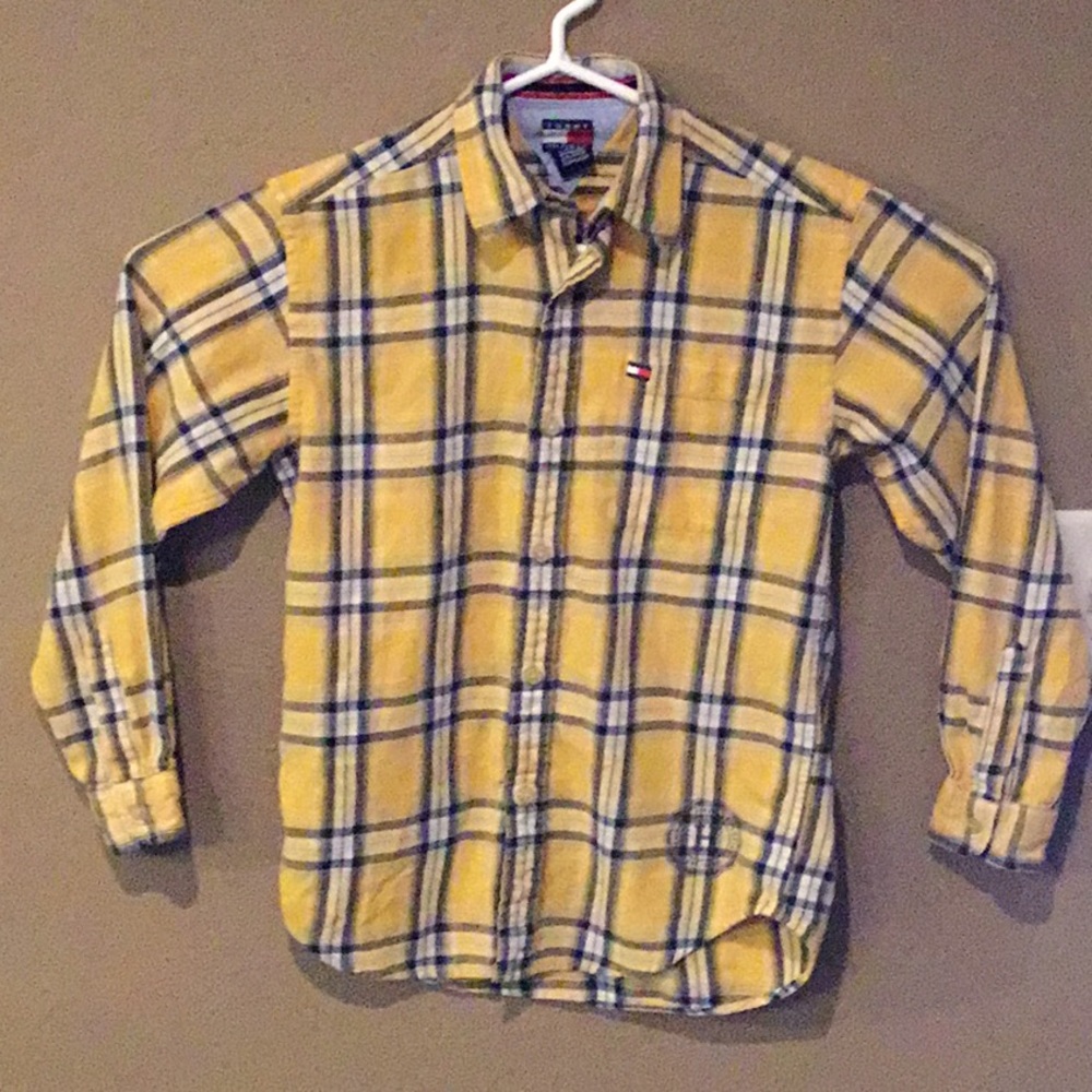 Tommy Hilfiger Boys Plaid Shirt Long Sleeve